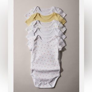FIVE PACK OF FRUIT BODYSUITS FOR BABY